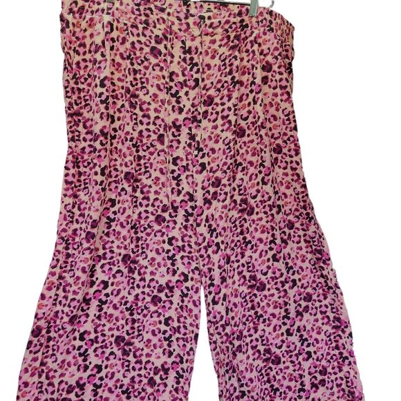 Torrid Womens Pants Multi-Color Size 2R 100% Rayon Stretch Pull On Wide Leg - Picture 1 of 12